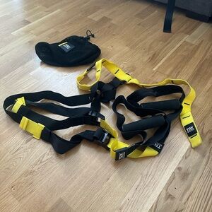 TRX Yellow and Black Suspension Trainer